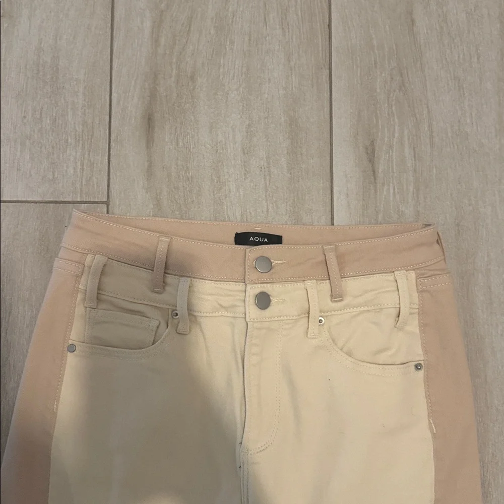 Aqua Beige Denim Pants